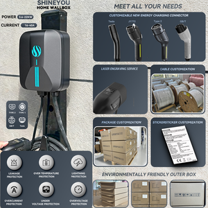 Caricatore da Parete Shineyou 3.5KW/7KW/9.6KW/11kw/22kW Futuristico per <span class=keywords><strong>Tesla</strong></span> J1772 Tipo2 Gb T Ip67 con Controllo Bluetooth e App - Product Image 2
