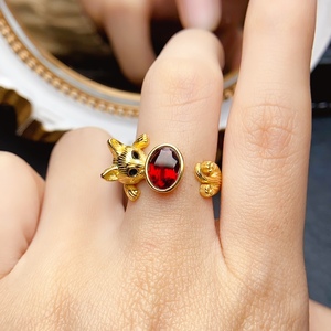 <strong>Loyalty</strong> <strong>Program</strong> Garnet Ring 925 Silver Red Gemstone Customer Reward Jewelry Wholesale <strong>Supplier</strong> - Product Image 4