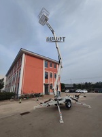 Nacelle élévatrice araignée électrique hydraulique remorquable de 12 à 26 m, petite nacelle élévatrice électrique manuelle remorquée