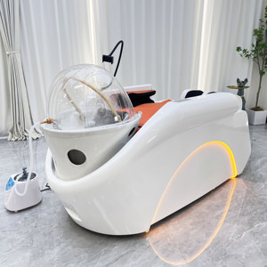 Japanisches <span class=keywords><strong>Head</strong></span>-Spa-Equipment: Breites Elektrisches Massagebett für <span class=keywords><strong>Head</strong></span>-Spa-Therapie, Haarwaschbecken und Shampoo-Massageliege für Salons - Product Image 3