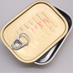 <span class=keywords><strong>Lata</strong></span> de Pintura Cuadrada Personalizada de Hojalata <span class=keywords><strong>para</strong></span> <span class=keywords><strong>Sardinas</strong></span> y Atún - Product Image 2