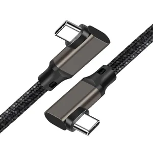 Özelleştirme 2m 100W 20Gbps 4K 60HZ çift sağ açılı tip-c kablo stokta - Product Image 5