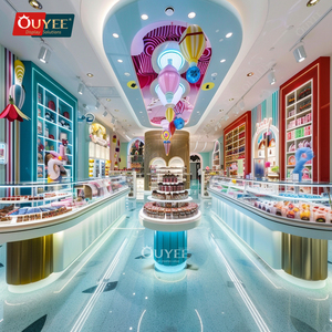 <strong>Candy</strong> and Snacks <strong>Display</strong> Fixtures <strong>Supplier</strong> Glass <strong>Candy</strong> Store Decoration Chocolate <strong>Display</strong> Rack <strong>Counter</strong> Showcase for Sweet <strong>Shop</strong> - Product Image 4