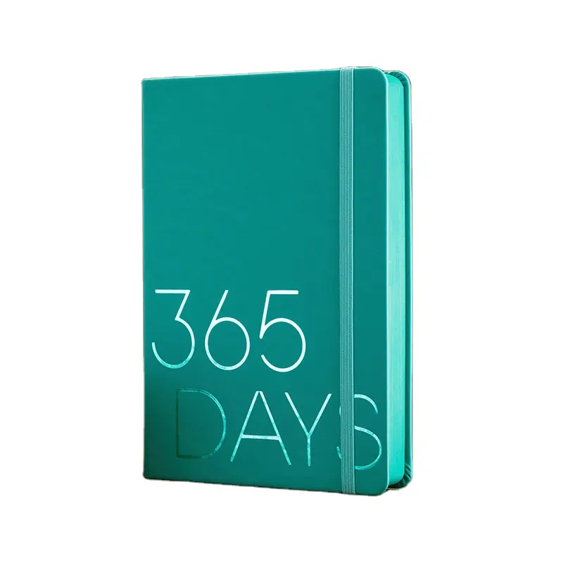 custom daily journal 365 days planner notebook A5 with elastic band