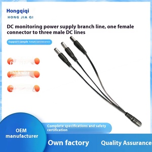 Nhà máy trực tiếp cung cấp DC Power Cord Adapter một đến ba giám sát dòng chi nhánh cho cáp dữ liệu - Product Image 2