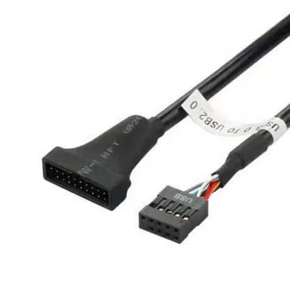 20 دبوس usb ذكور إلى اللوحة الأم 9 دبوس أنثى 15.15