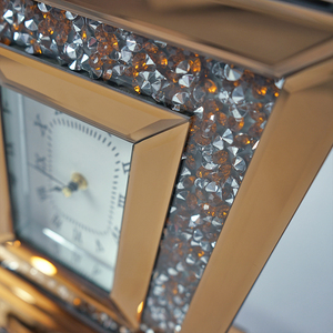 Nuovo Disegno WXMC-077 di Cristallo Marrone di Lusso Specchio Rettangolo <span class=keywords><strong>Orologio</strong></span> <span class=keywords><strong>Da</strong></span> <span class=keywords><strong>Tavolo</strong></span> - Product Image 3