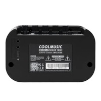 Amplifier Gitar Elektrik Plastik Portabel 10-Watt dengan EQ 3-Band, Distorsi, Delay, Baterai Terpasang, dan Speaker Full Range