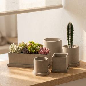 Pot de fleur <span class=keywords><strong>rectangulaire</strong></span> pour plantes vertes, Pot à ciment, décoration de jardin, maison et jardin, 3 tailles, moderne - Product Image 4