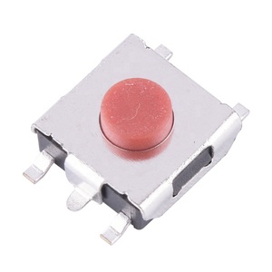 6*6*2.5-3.7mm 5pin SMD đầu đỏ tact <span class=keywords><strong>Micro</strong></span> <span class=keywords><strong>Switch</strong></span> 12V Điện áp tối đa vật liệu kim loại 1NO kết hợp chuyển đổi - Product Image 5
