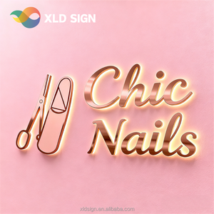 Lettres lumineuses personnalisées pour enseignes d'entreprise, lettres de signalisation, enseignes rétroéclairées, lettres en métal, lettres en <span class=keywords><strong>canal</strong></span> LED - Product Image 4