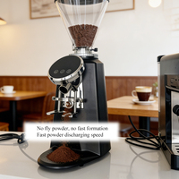 Macinacaffè Elettrico Commerciale 800W, Macinacaffè Professionale per Espresso, Capacità 1.5L con Schermo Touch Digitale