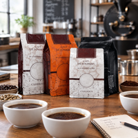 Sacs d'emballage pour café, sacs refermables en Mylar, emballage personnalisé imprimé, sac sous vide en rouleau pour les distributeurs d'aliments de spécialité