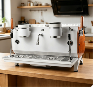 Cafetera Espresso Comercial HY de 12L con Triple Caldera para Cafeterías de Alto Volumen, Máquina de Café de Doble Grupo de Acero Inoxidable - Product Image 3