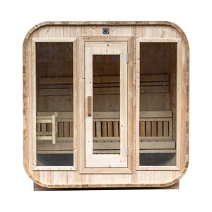Sauna de Madera de Pino Térmico a <span class=keywords><strong>Precio</strong></span> de Mayoreo, Cabina de Sauna Exterior para el Hogar, Jardín y Bienestar, para 4 Personas - Product Image 2