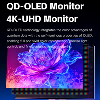 Moniteur de jeu ultra-large Kuycon Q32S QD-OLED, écran 32 pouces 4K pour l'e-sport 3A et le divertissement audiovisuel