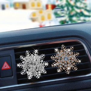 Parfum de voiture Accessoires d'intérieur Perceuse à eau Flocon de neige voiture Sortie de climatisation Clip de parfum Aromathérapie automobile - Product Image 1