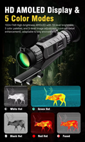 Lunette thermique AT225 pour la chasse en extérieur, vision nocturne infrarouge étanche, monoculaire 256x192, objectif 25 mm, portée 6x 500 m, personnalisable OEM