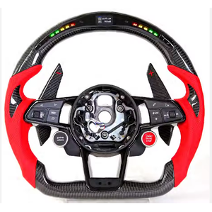 Volant en fibre de carbone personnalisé pour <span class=keywords><strong>Audi</strong></span> R8, design personnalisé et ajustement OEM - Product Image 6