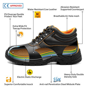 Scarpe Antinfortunistiche Industriali CE S3 con Puntale in Acciaio Resistenti agli Urti e agli Oli Impermeabili Stivali Protettivi da Lavoro per Uomo per il Settore Edile - Product Image 4