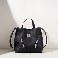 Fournisseur ODM&OEM – Sac à bandoulière en cuir véritable pour femme, design coréen tendance, fermeture magnétique à glissière unique, haut de gamme