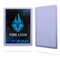 Protège-cartes rectangulaires transparents en plastique PP 35PT pour cartes de jeu, supports de cartes Star CT063 pour cartes rigides laminées Pokémon PTCG Yu-Gi-Oh