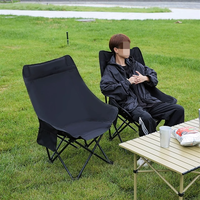 Chaise de camping gonflable robuste d'usine OEM pour usage extérieur, chaise pliable en tissu Oxford pour application en jardin