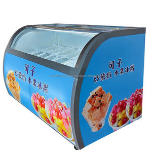 Venta caliente Gelaoto Material de vidrio Helado Vitrina Congelador Gabinete - Product Image 4