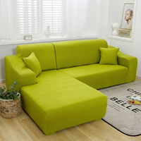 Housse de canapé couleur unie en L, pour coussin, avec taies d'oreillers gratuites, vente en gros, usine chinoise