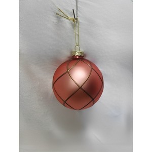 Bola de cristal rosa dorada DIAM. 8 cm - Product Image 1