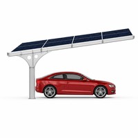 Kit Pemasangan Kanopi Surya Aluminium, Braket Kanopi PV untuk Sistem Parkir Mobil Tahan Air