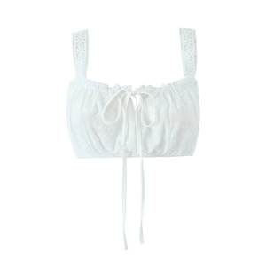 Abito da donna con gonna in stile francese abito lungo con lacci a vita alta ricamato in <span class=keywords><strong>pizzo</strong></span> Casual abito estivo Skinny - Product Image 2