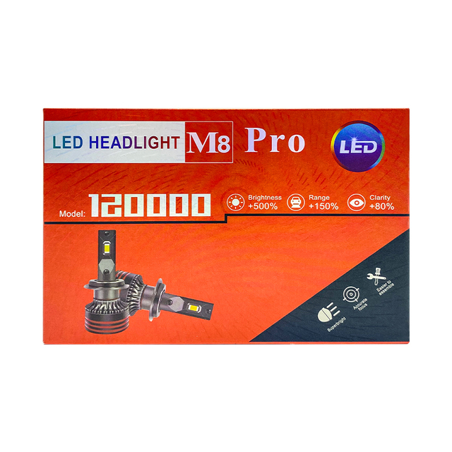 M8 Pro LED Headlight Bulbs H7 Car Led Lights Interior Bombillos Car Led Headlight H4 Bombillos Led H13 9005 Led Car Lamp
