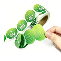 Étiquettes holographiques multicouches adhésives personnalisées découpées sur mesure pour l'exportation, en papier couché double couche avec laminage chimique, directement des fabricants.