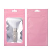 Sacs Mylar Rose Mat Personnalisés avec Fermeture Éclair et Fenêtre Frontale pour Petits Objets, Refermables, Imprimés avec Logo, Anti-Odeur, Métalliques Mat