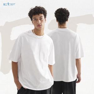 Personnalisation d'usine personnalisée 100% coton chemise imprimée 3D imprimé grande taille respirant lettre manches courtes t-shirt pour hommes - Product Image 1