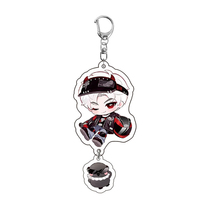 Porte-clés en acrylique Love and Deepspace, version Q, Zayne Rafayel Xavier Caleb Sylus, personnage d'anime mignon, pendentif pour sac, cadeau pour les fans du jeu