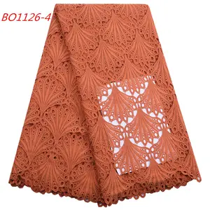 1799 Phi Burnt Orange Ren Vải Bông Vải Ren Guipure Cho Guipure Ren Wedding Dress