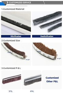 Bande d'étanchéité en laine sur mesure pour portes et fenêtres, fabriquée en Chine, <span class=keywords><strong>bloque</strong></span> les courants d'air, réduit le bruit, améliore l'efficacité énergétique - Product Image 4