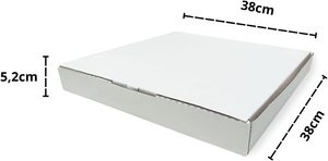 Scatola Quadrata in Cartone Multiuso Salata e Dolce per Eventi, Consegna <span class=keywords><strong>Pizza</strong></span>, Snack, Gomme da Masticare, Patatine - Product Image 2
