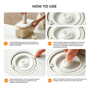 Kín thực phẩm container một-cảm ứng niêm phong tươi-giữ với chân không bơm điện cho thức ăn vật nuôi thịt trái cây rau gạo - Product Image 4