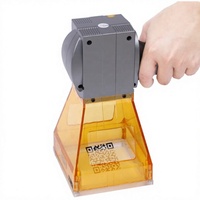 Machine de gravure et de marquage au laser à fibre portative Raywell, rechargeable, zone de travail 100x100mm, 110/220V, pour métal/acier inoxydable