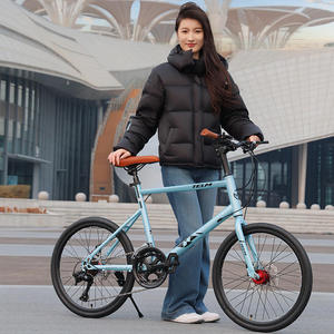 Vélo de course sur route HUOSEN GLC-004, frein à disque variable pour les trajets quotidiens, acier à haute teneur en carbone, 16 vitesses, 700c, charge de 150 kg - Product Image 3