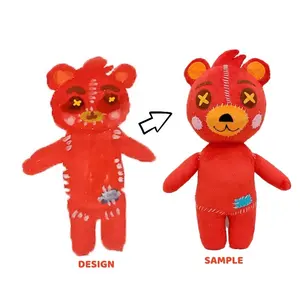 new cute small teddy bear plush animal toy custom stuffed soft material with filling machine for baby gifts
