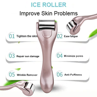 Rouleau de massage facial et corporel personnalisé avec logo, bâton de massage froid pour la thérapie par le froid, lifting et contouring de la peau, masseur de beauté pour les soins de la peau