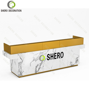 Réception de <span class=keywords><strong>marché</strong></span> moderne personnalisée, <span class=keywords><strong>comptoir</strong></span> de réception blanc pour spa - Product Image 4