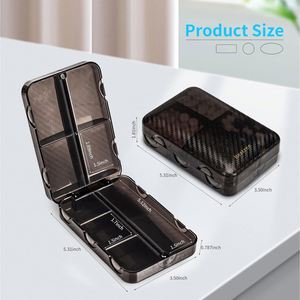 Outdoor Camping Travel Organizer Weekly Box Portable Large Daily Magnetic Pill Case for Vitamin Fish Oil Supplements Custom Logo - Product Image 2