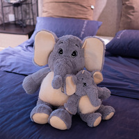 Vente en gros OEM/ODM – Adorable peluche d'éléphant douce pour enfants, poupée en peluche d'éléphant pour bébés, idéale pour cadeaux et compagnie de sommeil, personnalisable