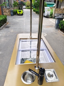 Chariot mobile électrique italien pour la vente de gelato en extérieur avec congélateur intégré pour la distribution de glaces - Product Image 5