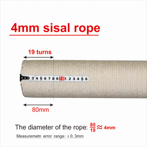 4 cái/bộ + 6 cái/vít Phụ kiện tự làm thân thiện với môi trường tự nhiên sisal mèo đồ nội thất thay thế gãi bài cực cho mèo - Product Image 3